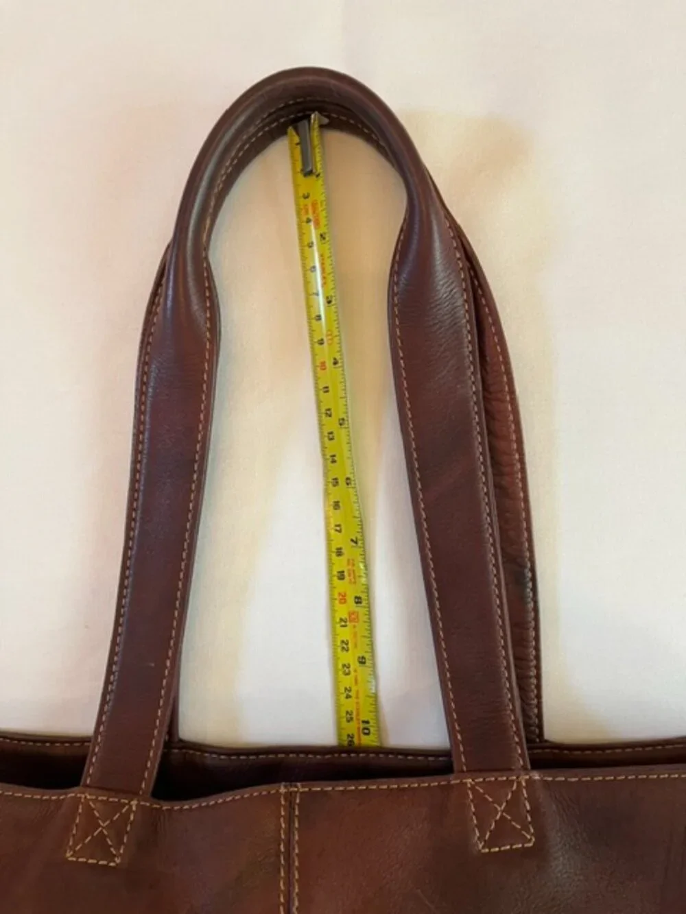 FRYE | Rich Dark Brown Leather Shoulder Bag Tote-EUC - Picture 16 of 16
